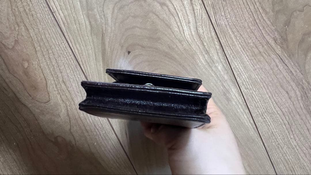 中古品　モンブラン ボルドー色　レザー 本革　ペンケース ３本用　３本差し