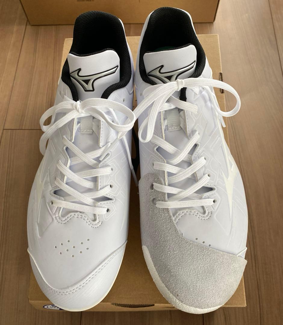 MIZUNO ミズノ スパイク　白 26センチ　P革加工済み　野球