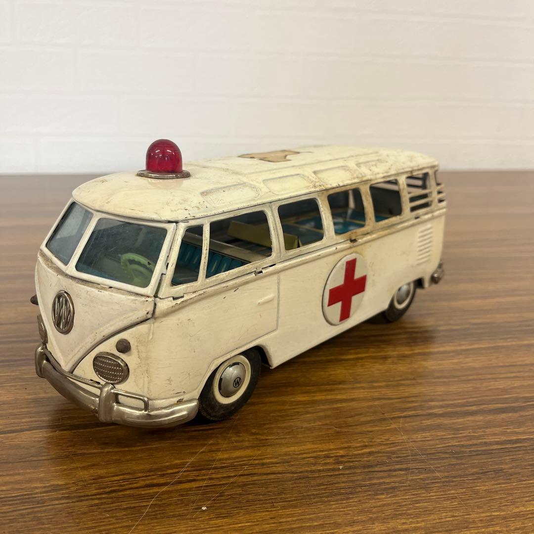 萬代屋 旧バンダイ フォルクスワーゲン 救急車 ブリキ 日本製 バンダイ