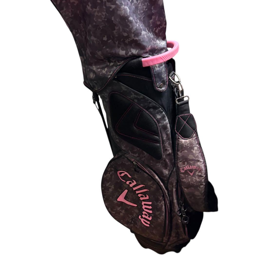 Callaway スタンドキャディバッグ カモフラベアー迷彩柄/ピンク