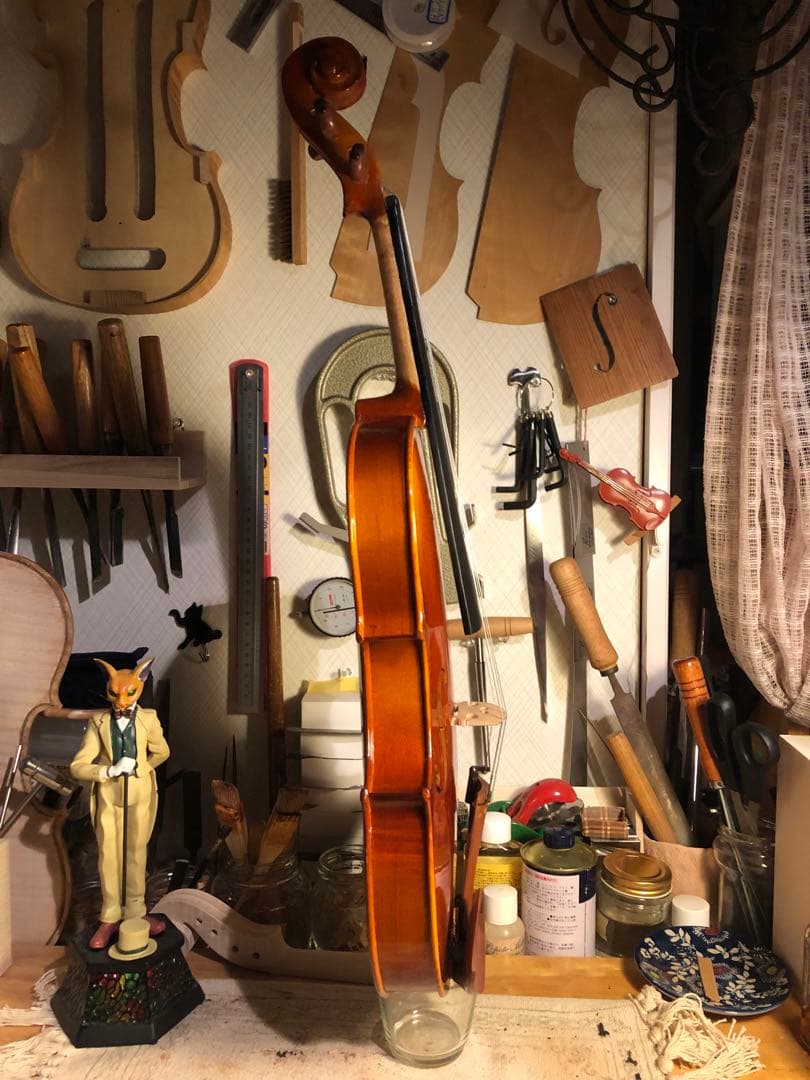 【駒&魂柱調整済】ノーラベル4/4中古バイオリン　型名製造年月日不明