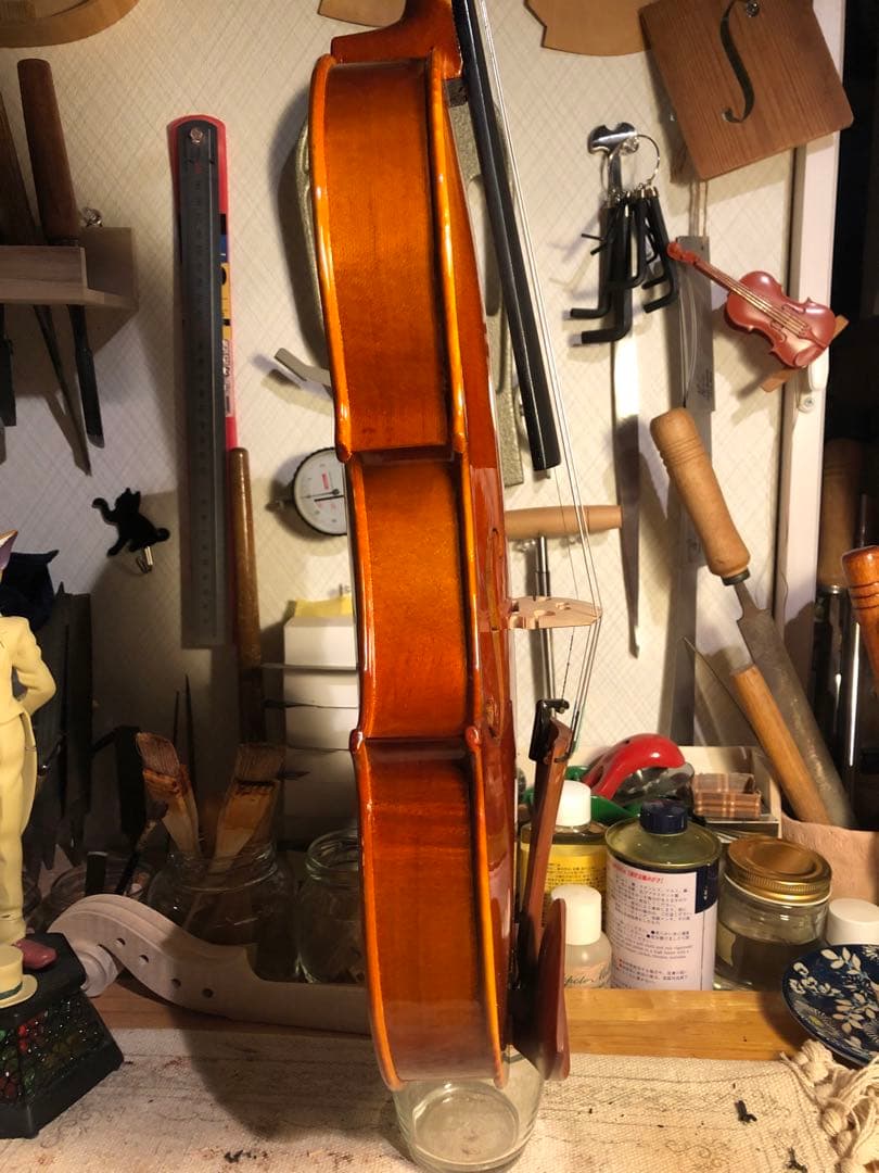 【駒&魂柱調整済】ノーラベル4/4中古バイオリン　型名製造年月日不明
