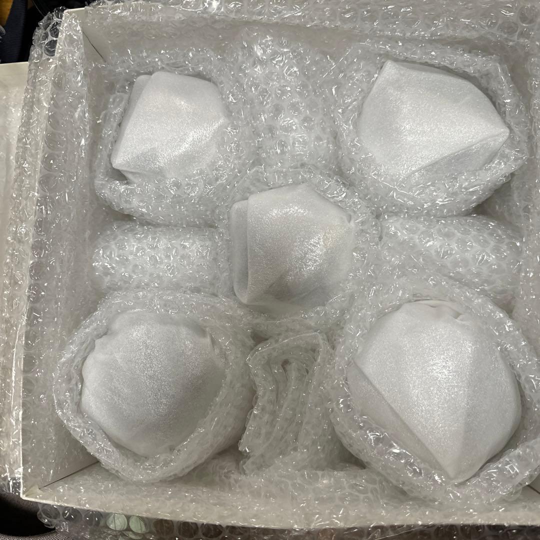 5個セット■黒木国昭■霧島連山・新燃岳火山灰使用グラス■ガラス工芸