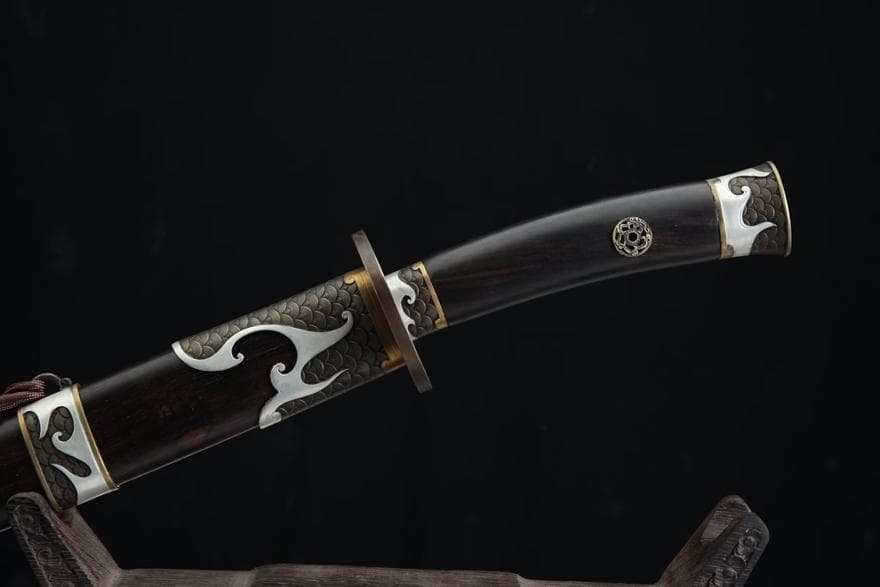 三色銅26寸火鱗神刀 模造刀 居合刀 武士道 武具 漢剣 唐刀 龍泉剣 手鍛造打