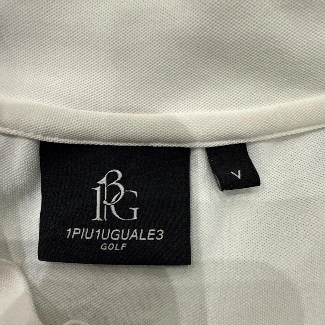 1PIU1UGUALE3 GOLF ホワイトシャツ サイズV