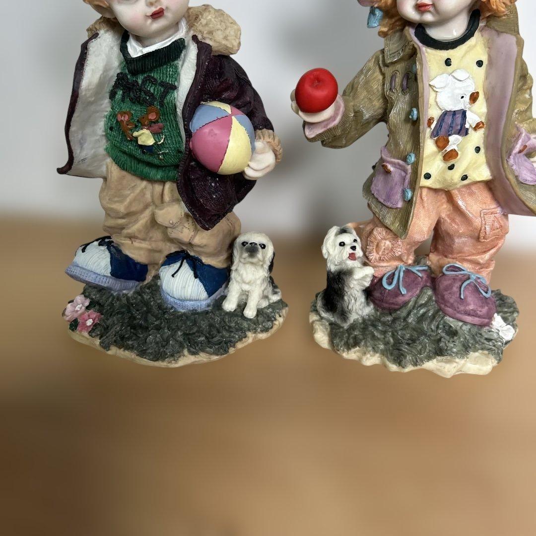 自宅保管品　美品　アンティーク　男の子女の子　人形　ドール　置物