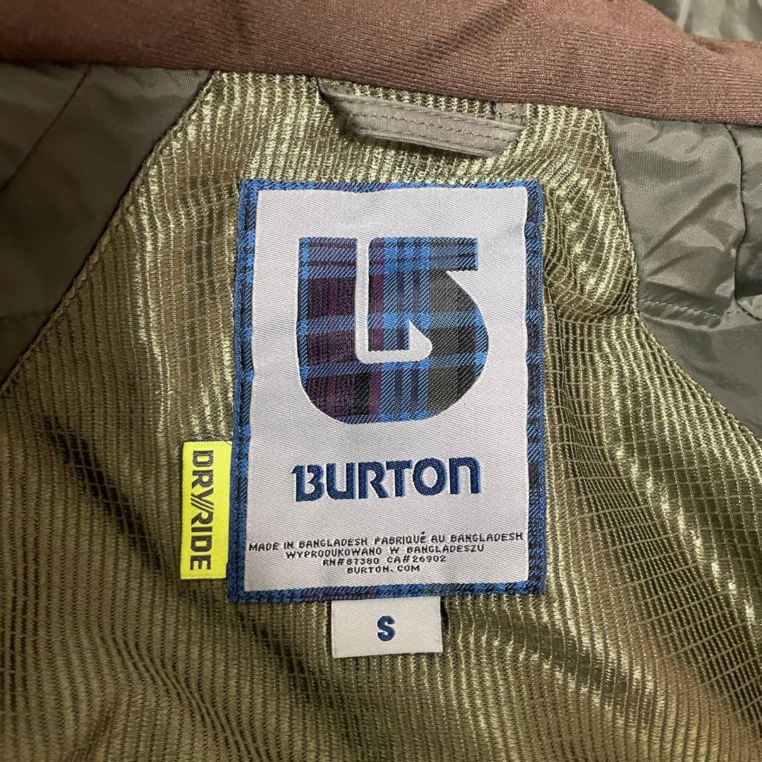Burtonバートンスキーウェアスノーボードジャケットパーカー茶色カーキ迷彩総柄