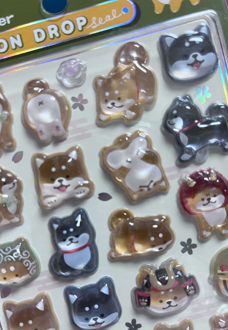 正規品 ボンボンドロップシール 和柄 6種セット