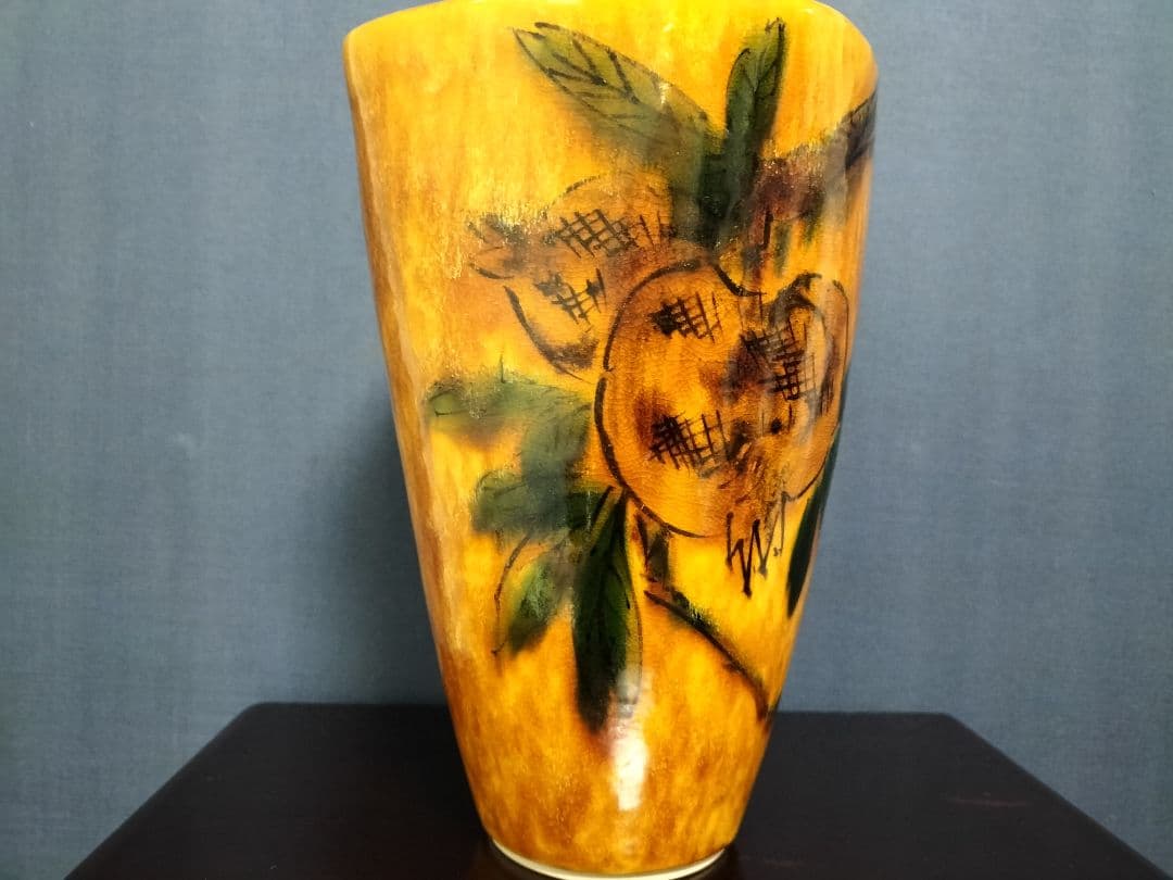 九谷焼　名工　浅倉五十吉 華入れ　花瓶