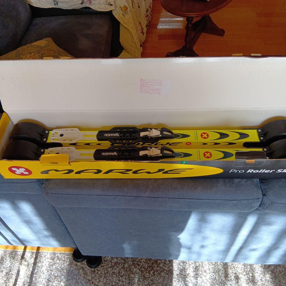 MARWE Pro Roller Skis イエロー/ブラック クラシカルタイプ