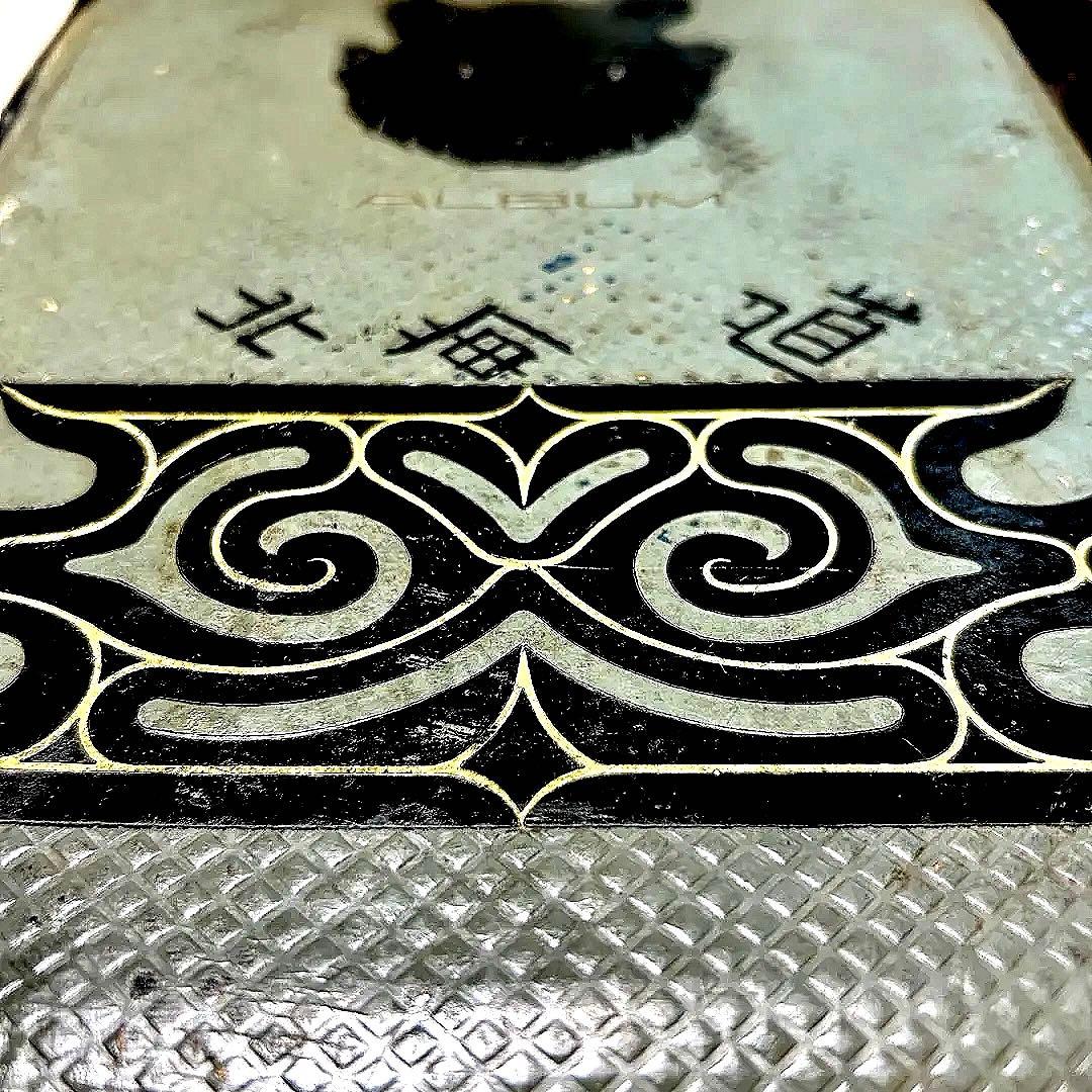 希少 1950年代 熊マスクと北海道アイヌ文様 写真アルバム　ゴールデンカムイ