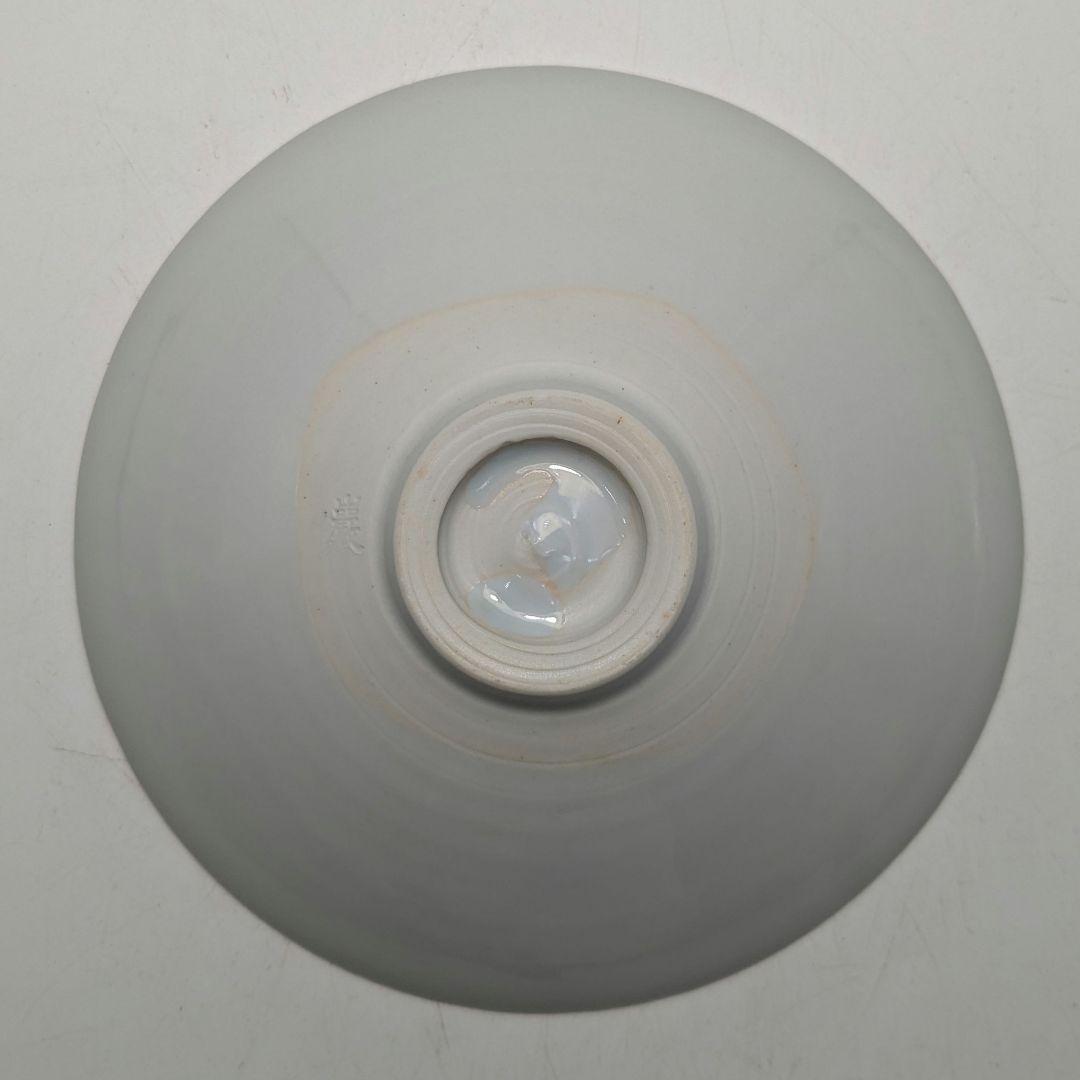 加藤巌 京焼 染付茶碗 共箱 木葉文 清水焼 抹茶碗 抹茶茶碗 茶道具 茶器