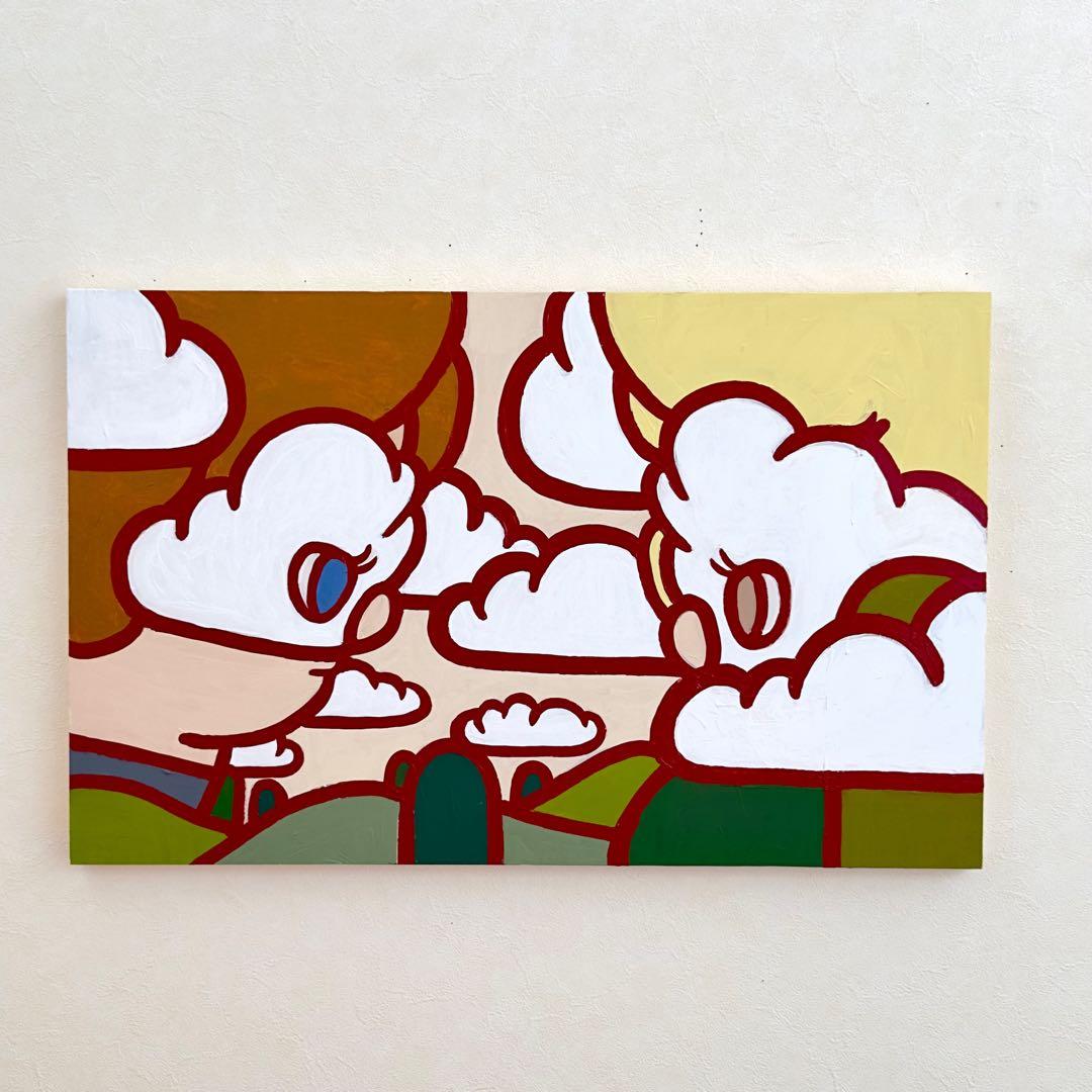 【原画4点セット】●Kaoruko Negishi● アクリル画　紐付き