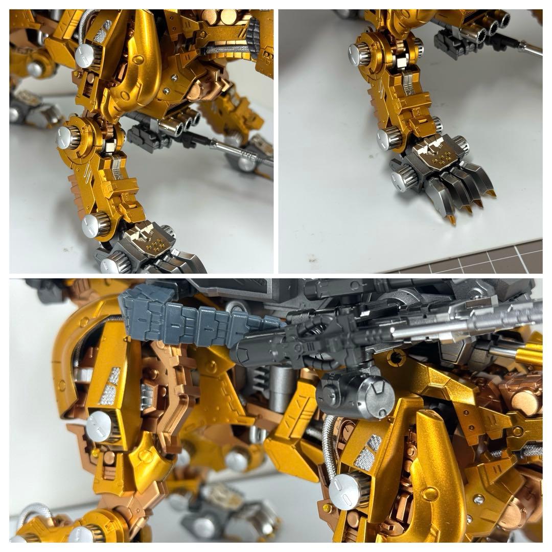 コトブキヤ　HMM ゾイド　セイバータイガー　ゴールド風　全塗装