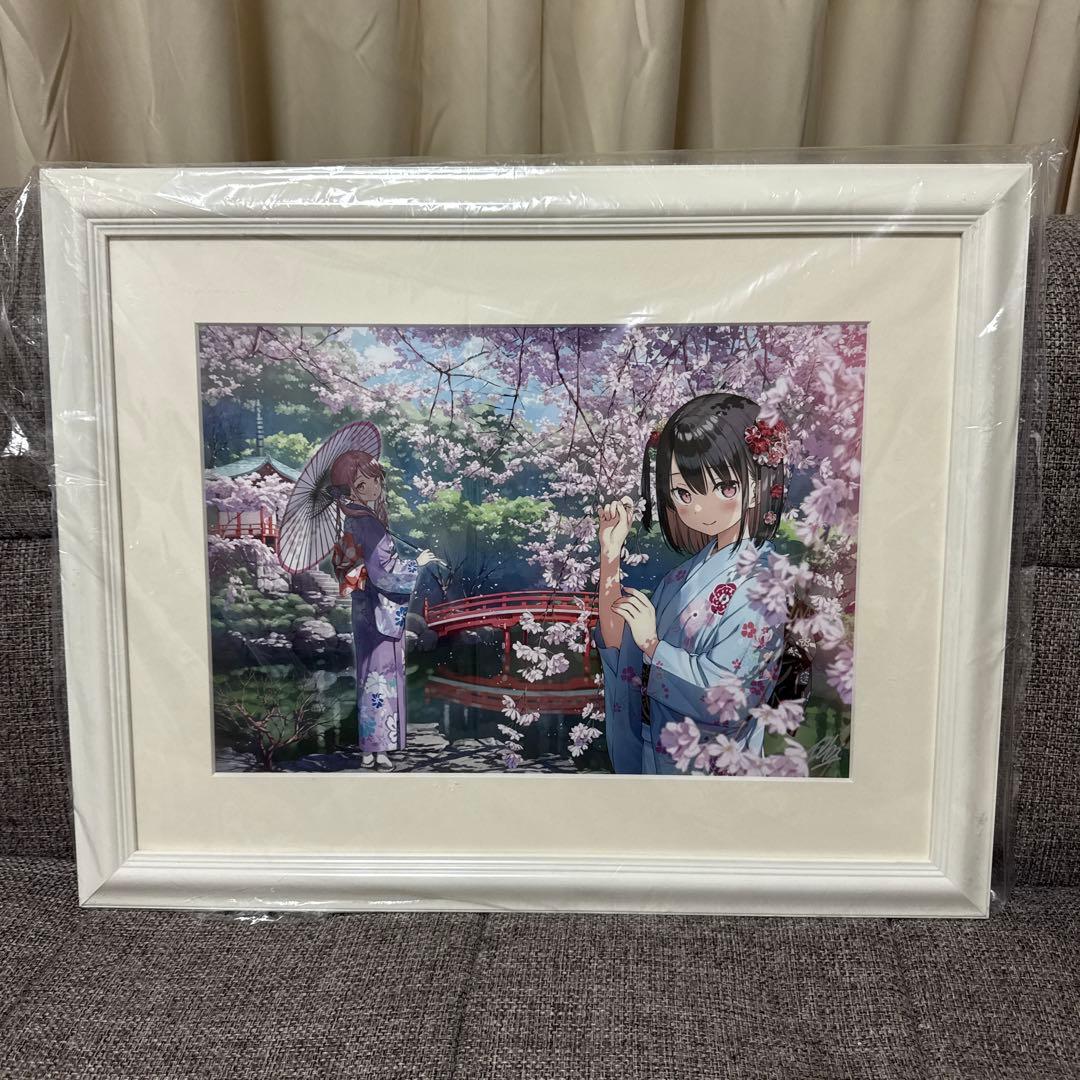 直筆サイン入り カントク 花の時 複製原画