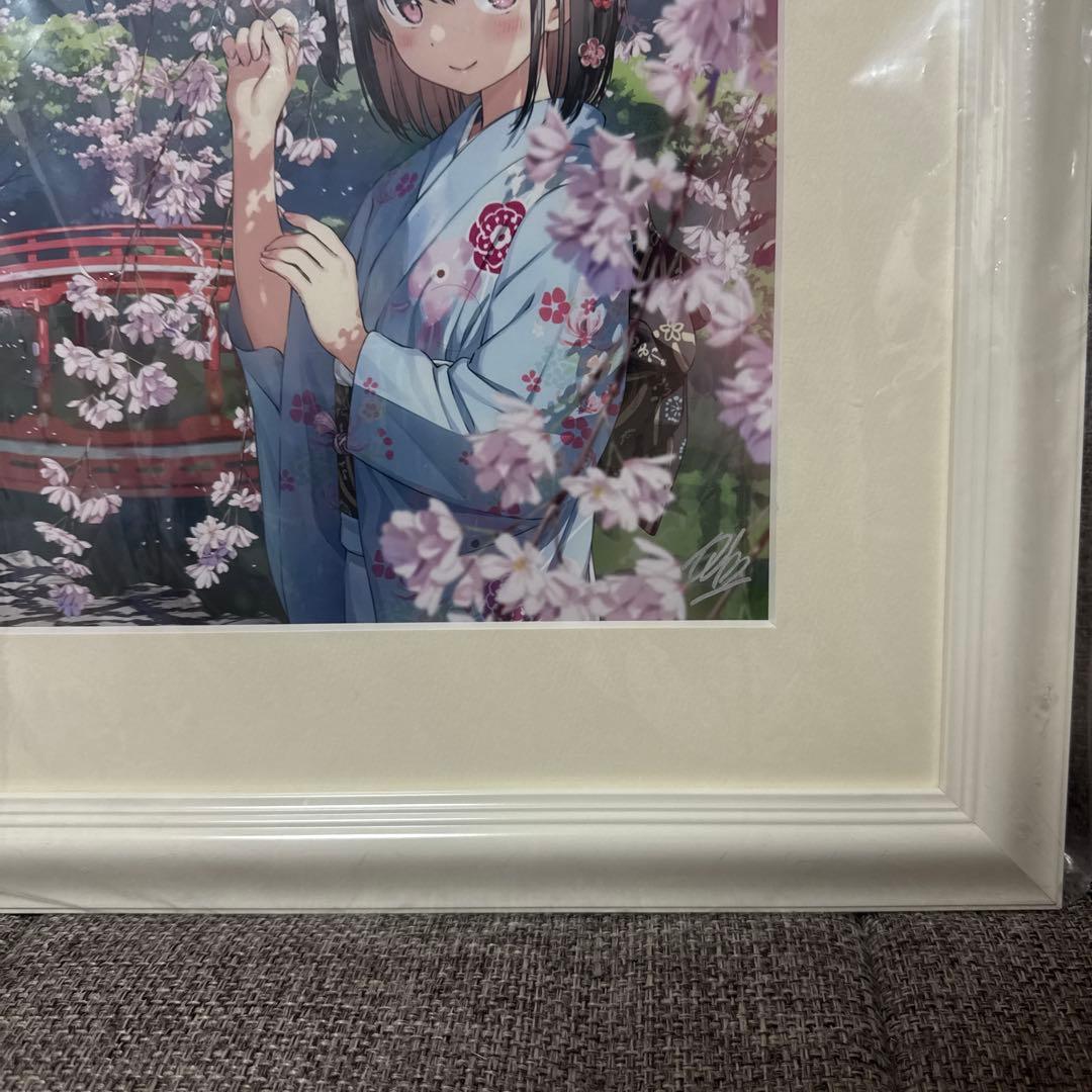 直筆サイン入り カントク 花の時 複製原画