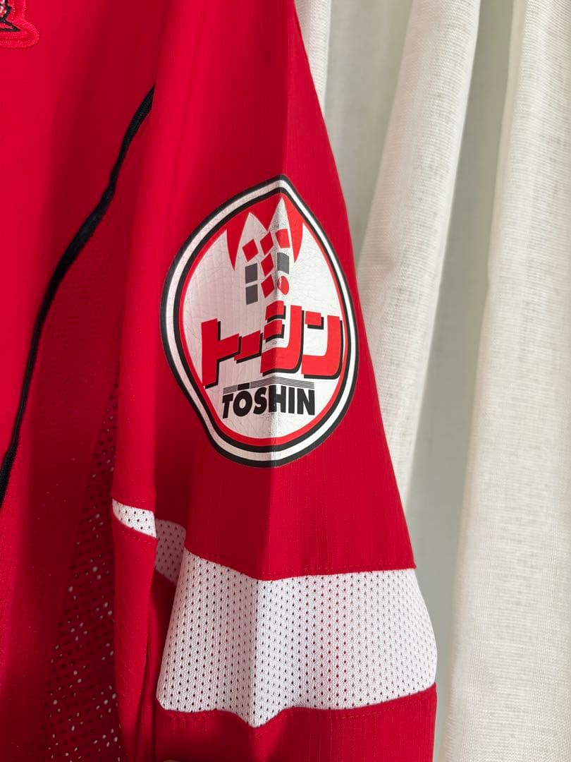 NIKE 浦和レッズ 三菱自動車 ボーダフォン サッカーシャツ XL 赤