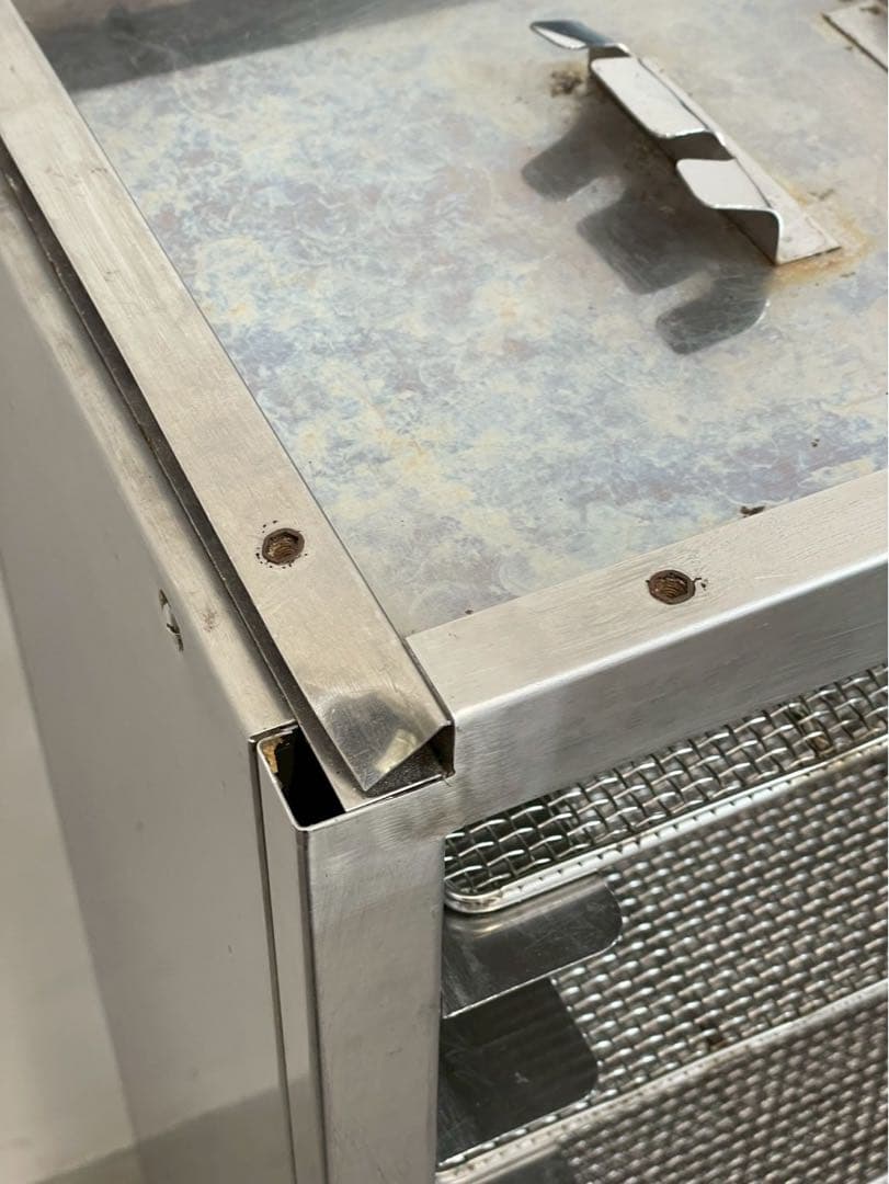 ステンレス トレイラック 網棚5段 ワゴン 什器 インダストリアル 収納