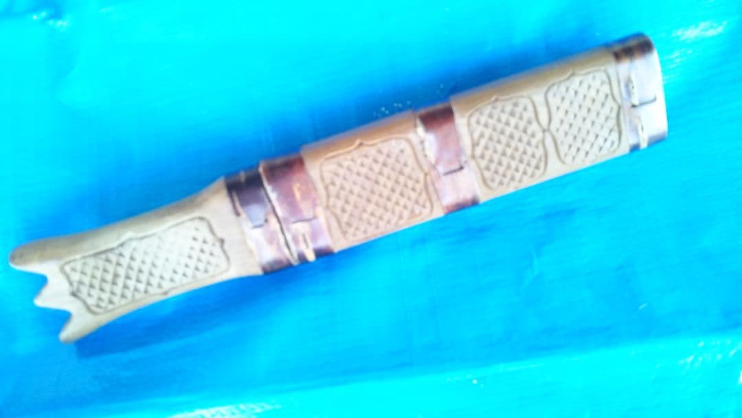 (値下げ)イリマキリ　アイヌ伝統民具　皮はぎ小刀　タシロ