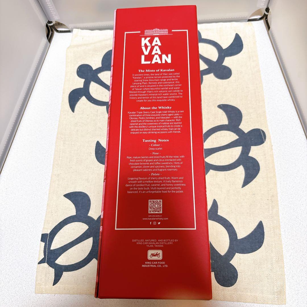 カバラン トリプルシェリーカスク シングルモルトウイスキー　1000ml