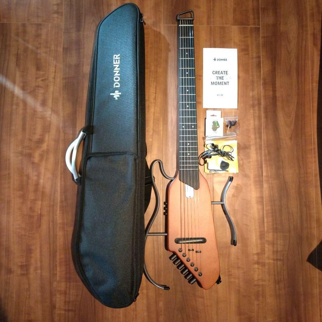 【極美品】Donner HUSH-I サイレントトラベルギター エレアコ