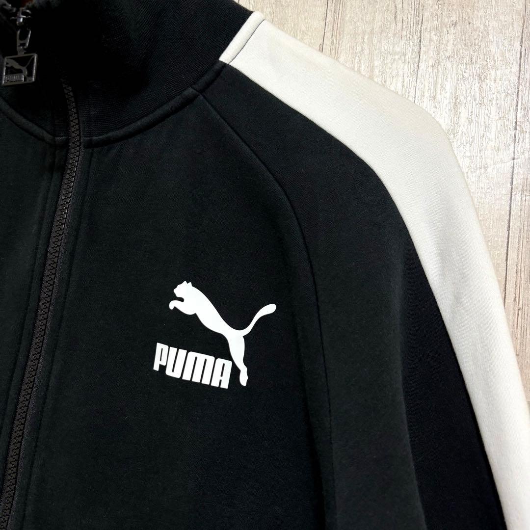 【美品】 プーマ ICONIC T7 トラックジャケット ロゴ サイドライン