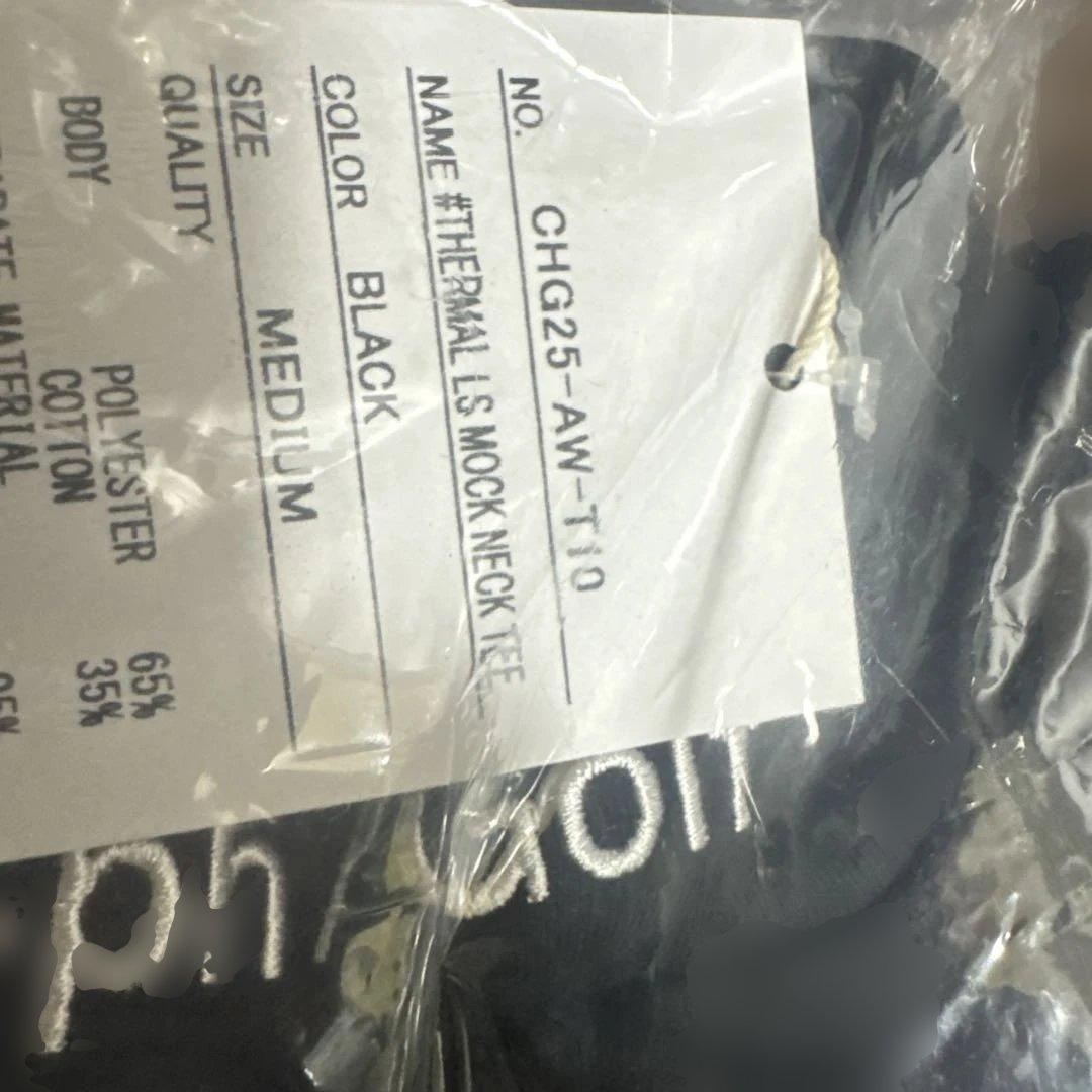 メンズウェア cph THERMAL LS MOCK NECK TEE BLACK