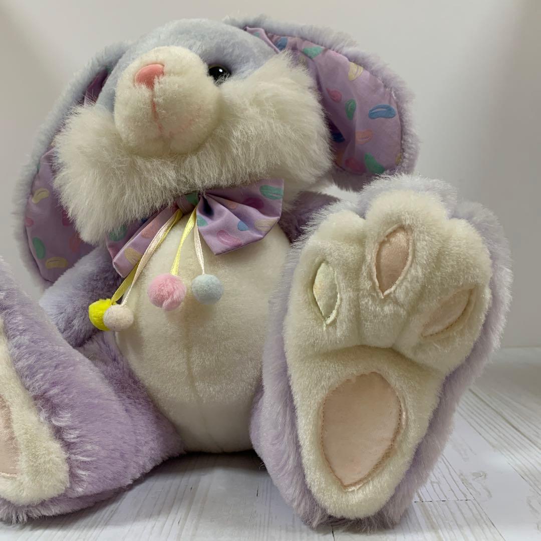 NJ☆ レトロ　紫色のウサギのぬいぐるみ