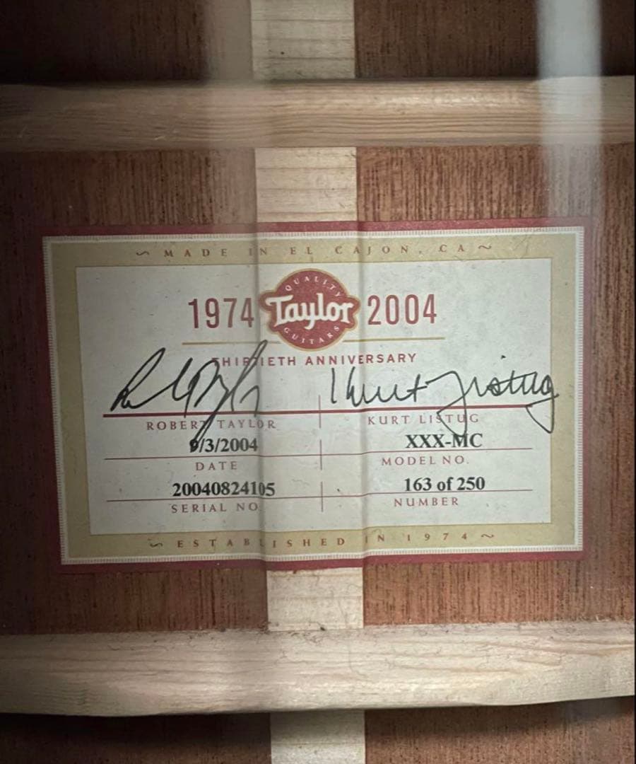 Taylor XXX-30thアニ hyde使用(極美品)