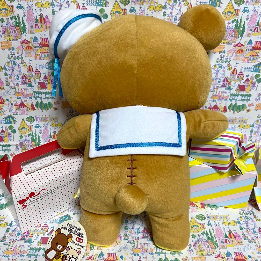 リラックマ まとめ売り マリンルックセーラーぬいぐるみXL ボンジュール食器他