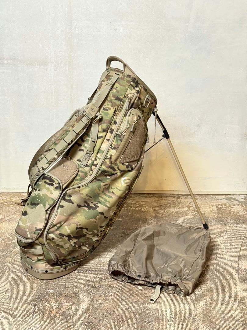 【US限定】PING 迷彩 キャディバッグ スタンド付き カモフラ柄