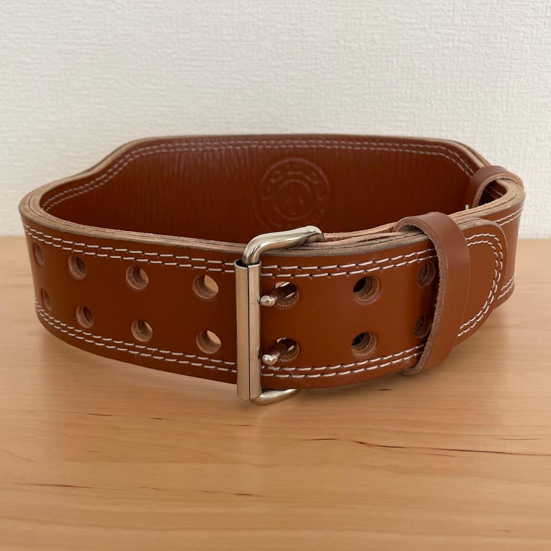 【美品】GOLD'S GYM G3324 プロレザーベルト Ｍサイズ