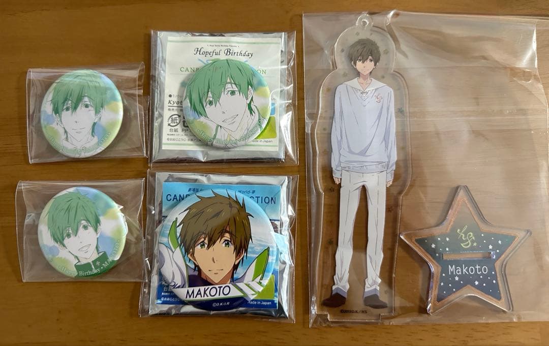 Free! 橘真琴 Hopeful birthday 缶バッジ アクスタ　希少品