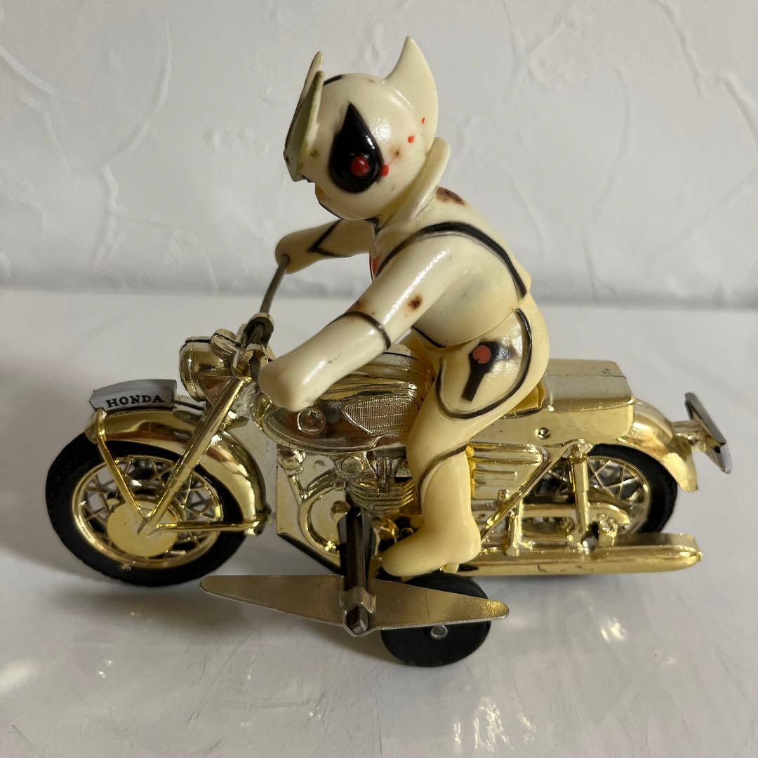⚠️昭和レトロ・当時物　ブルマァク　新造人間キャシャーン　ゼンマイ　オートバイ