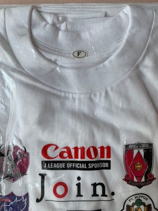 入手不可能！'01ＪリーグTシャツ ・オフィシャルスポンサーCANONの非売品