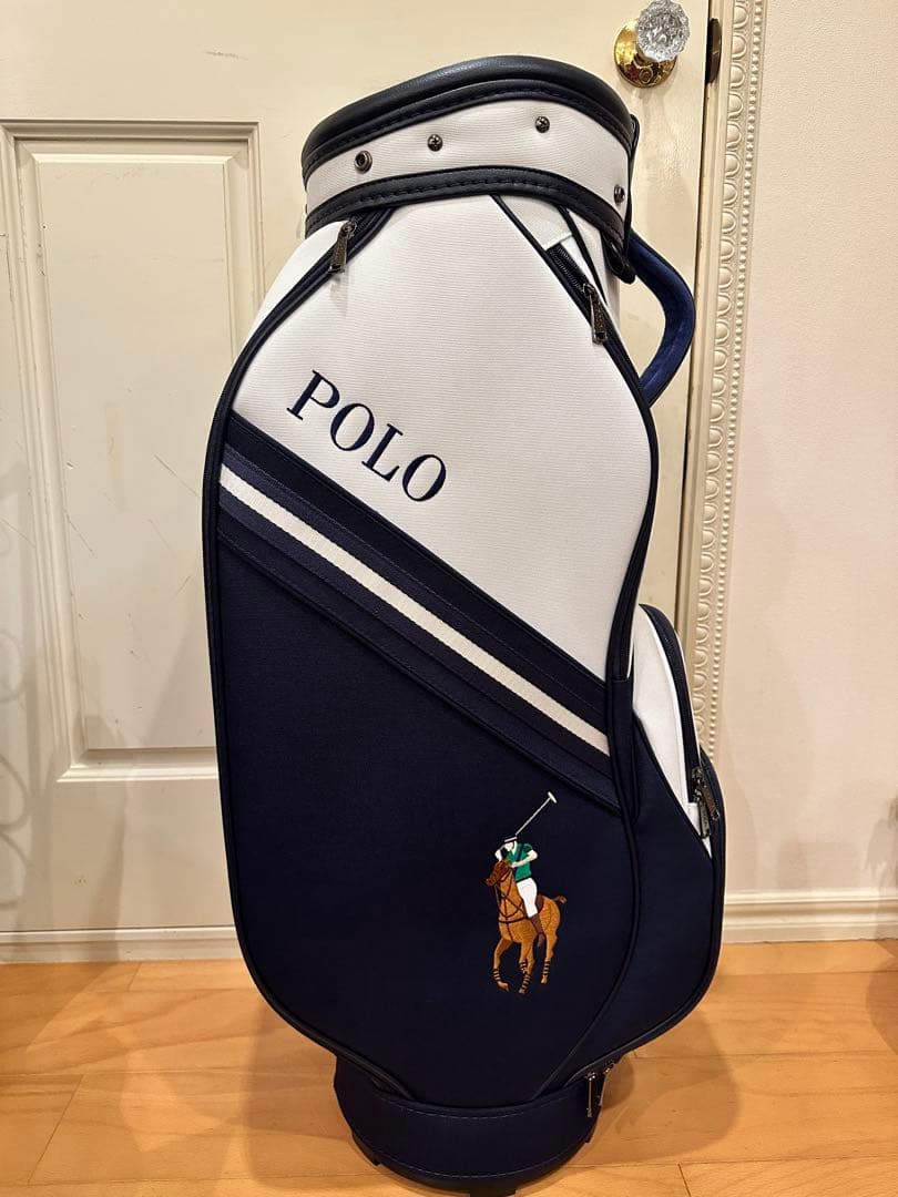 【最終値下】POLO ゴルフバッグ ネイビー/ホワイト