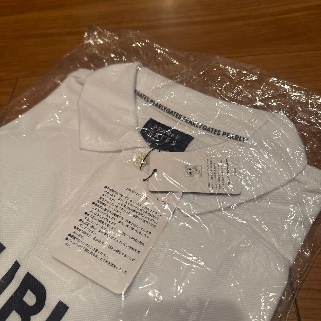 パーリーゲイツ ミッキー鹿の子ポロシャツ サイズLL(6) 白