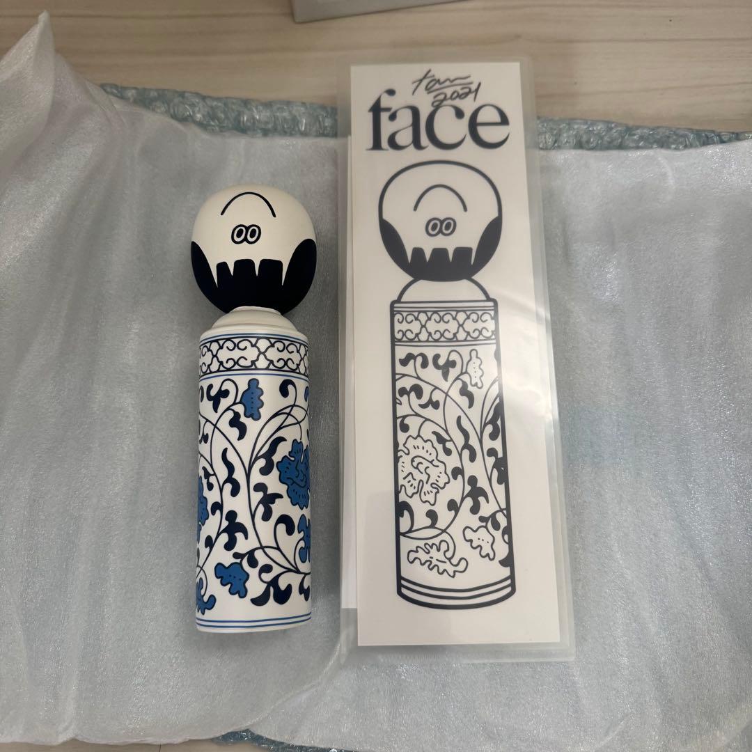 【サイン有】FACE OKA × TOKION こけし