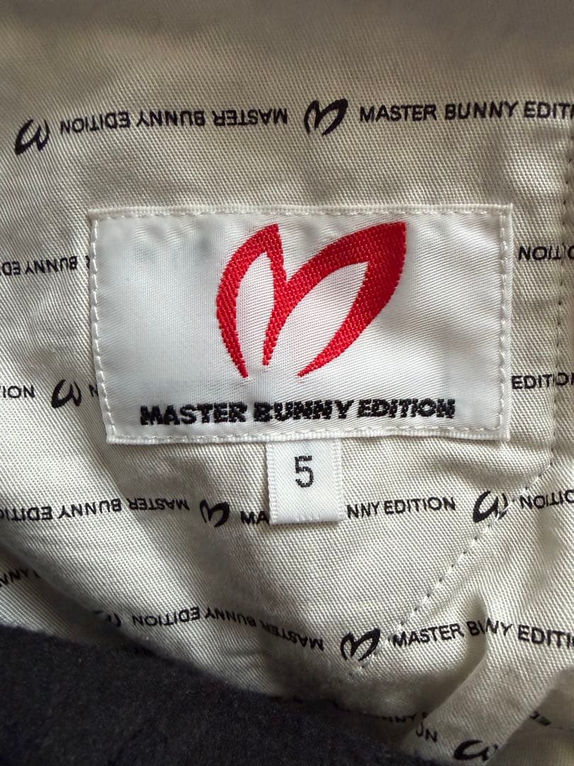 マスターバニーエディション 裏起毛 グレンチェック柄 グレー系 5 ゴルフウェア