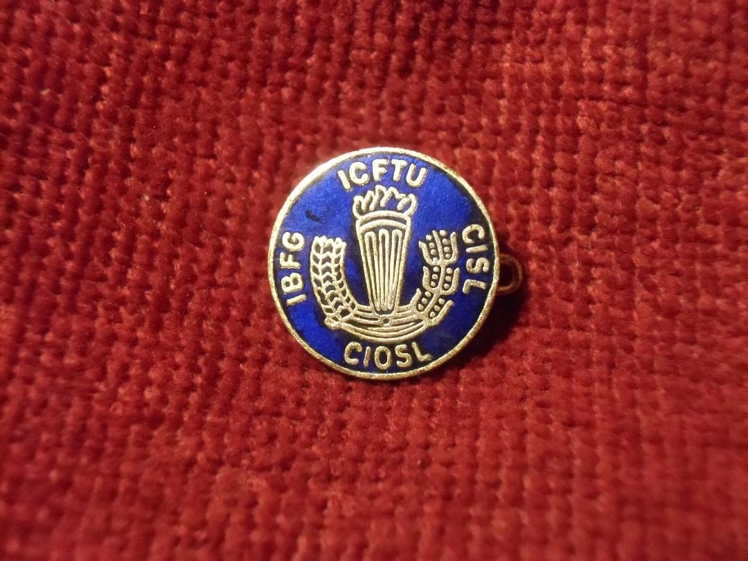 ＢＥベルギーの勲章/徽章＊国際自由貿易組合バッジ（実物）