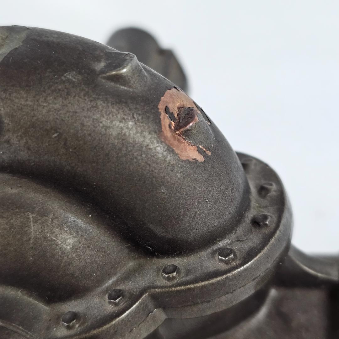 希少 1958年 神野製作所 ジンノポンプ 記念模型 文鎮 昭和レトロ オブジェ