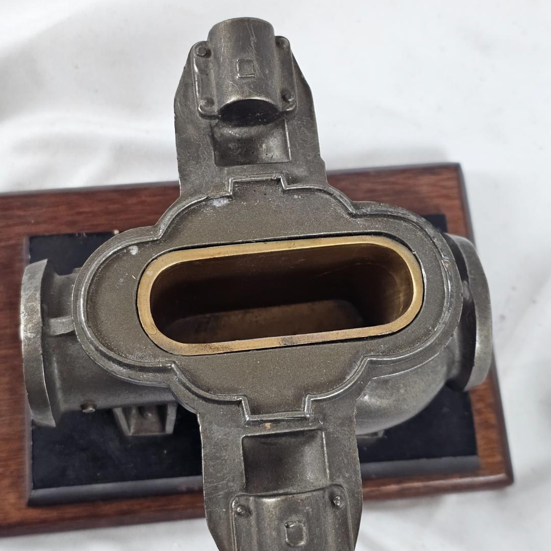 希少 1958年 神野製作所 ジンノポンプ 記念模型 文鎮 昭和レトロ オブジェ