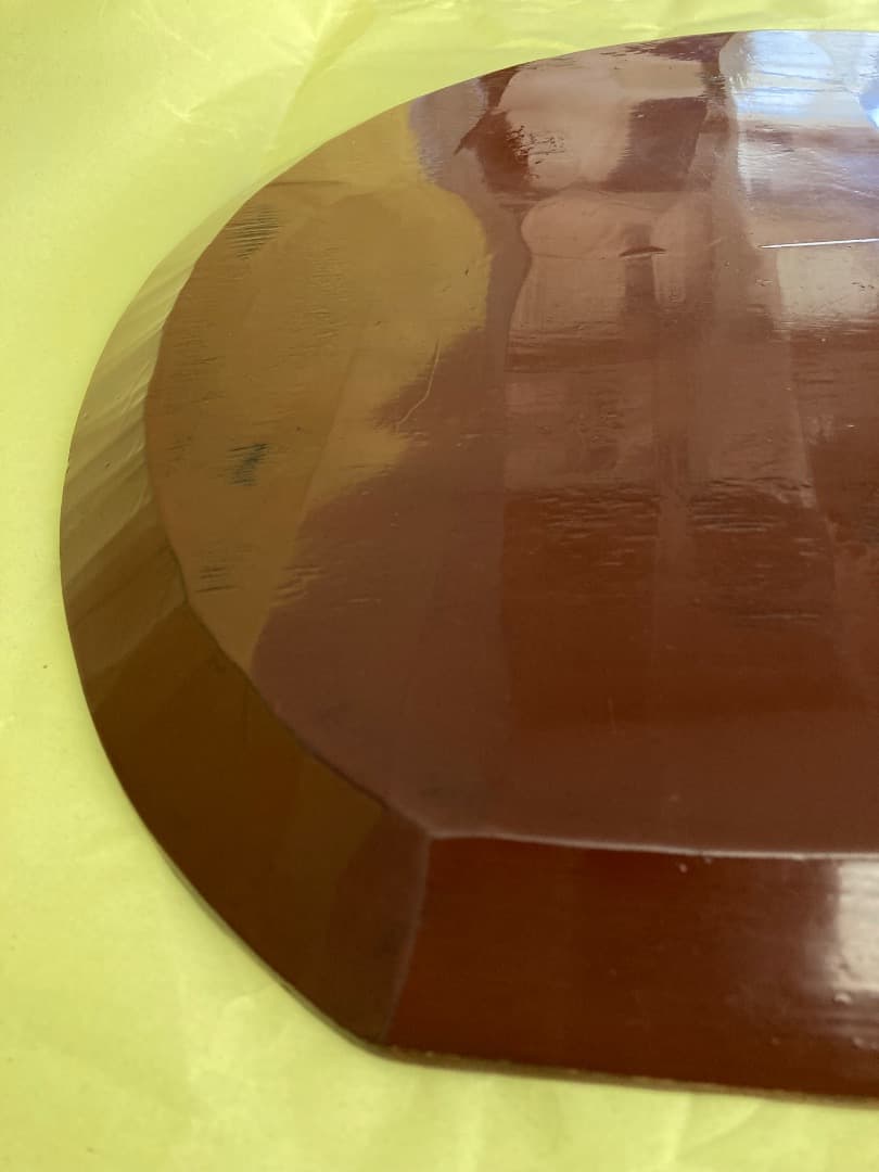 藤原盆 / 骨董　木地盆