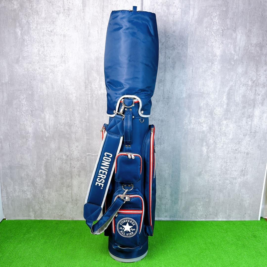 状態良好 コンバース キャディバッグ 口枠5分割 CONVERSE ゴルフバッグ