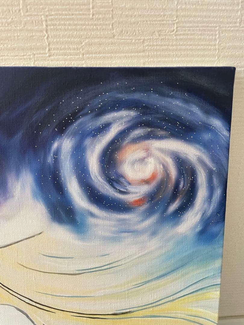 F10号 手描き油彩 松本零士銀河鉄道999模写　メーテルレジェンド 絵画