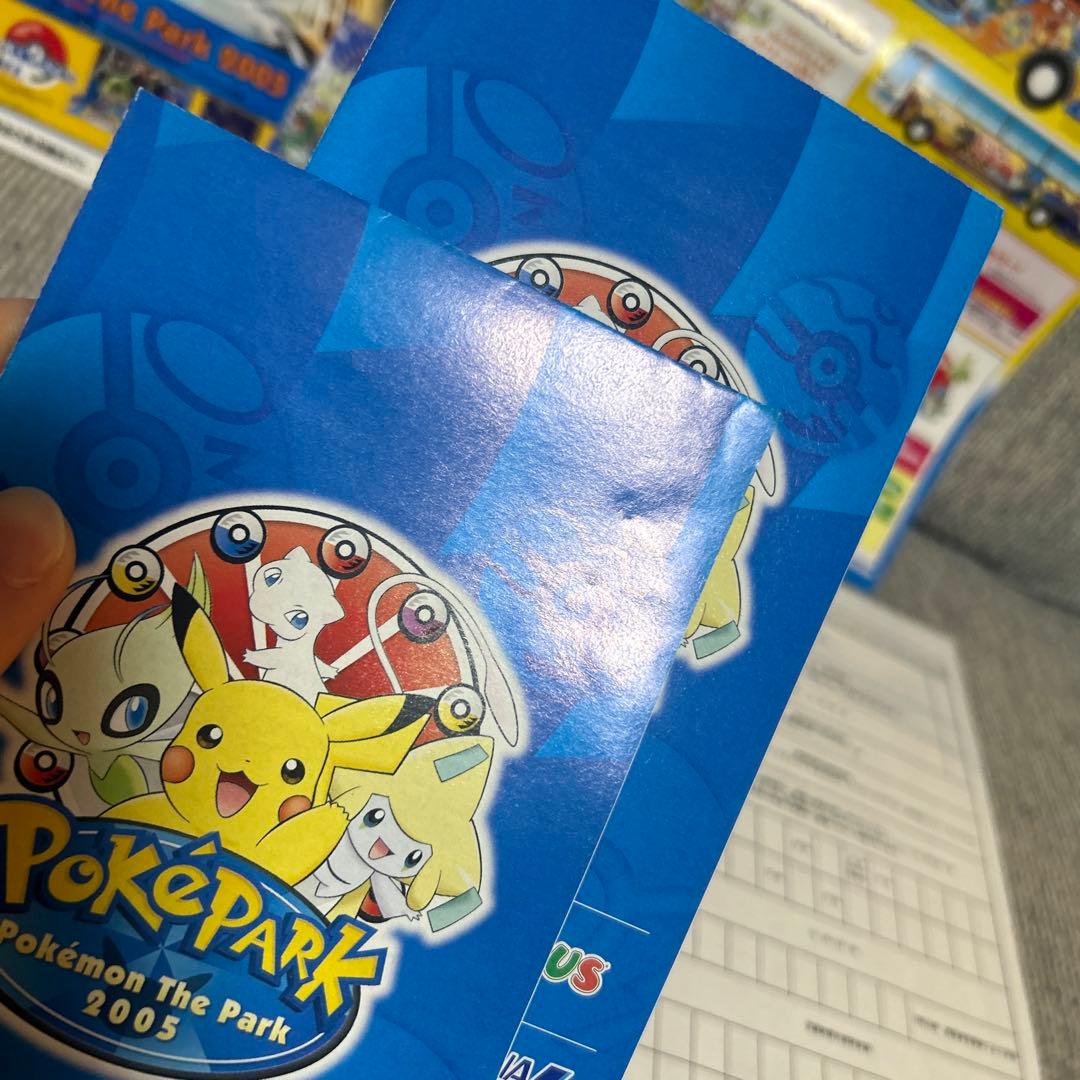 ポケパーク 2005 当時物　ガイド　前売り券チラシ　イベントスケジュール