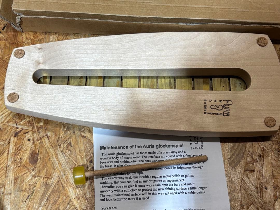 アリウス AURIS シェルズグロッケン 鉄琴 真鍮 12音