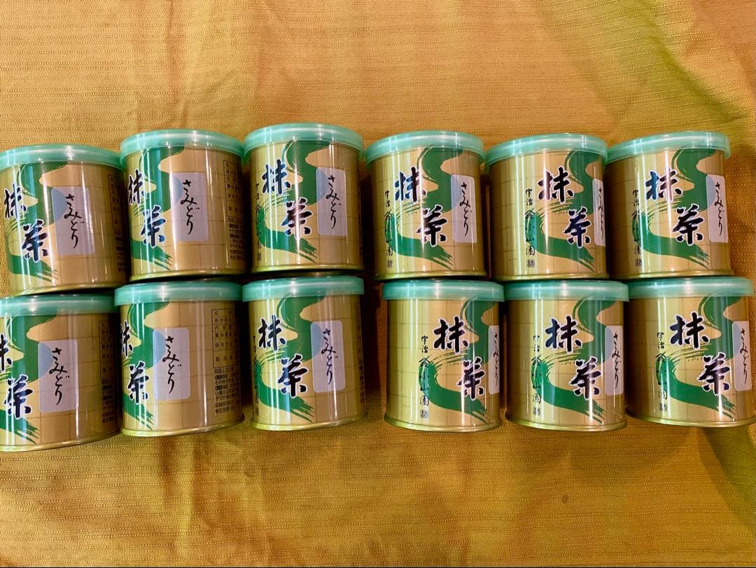 京都宇治　抹茶　山政小山園　さみどり　30g 12缶セット