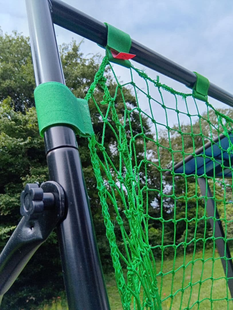 美品　200×200　硬式　大型バッティングネット 緑色 ターゲット付き　野球