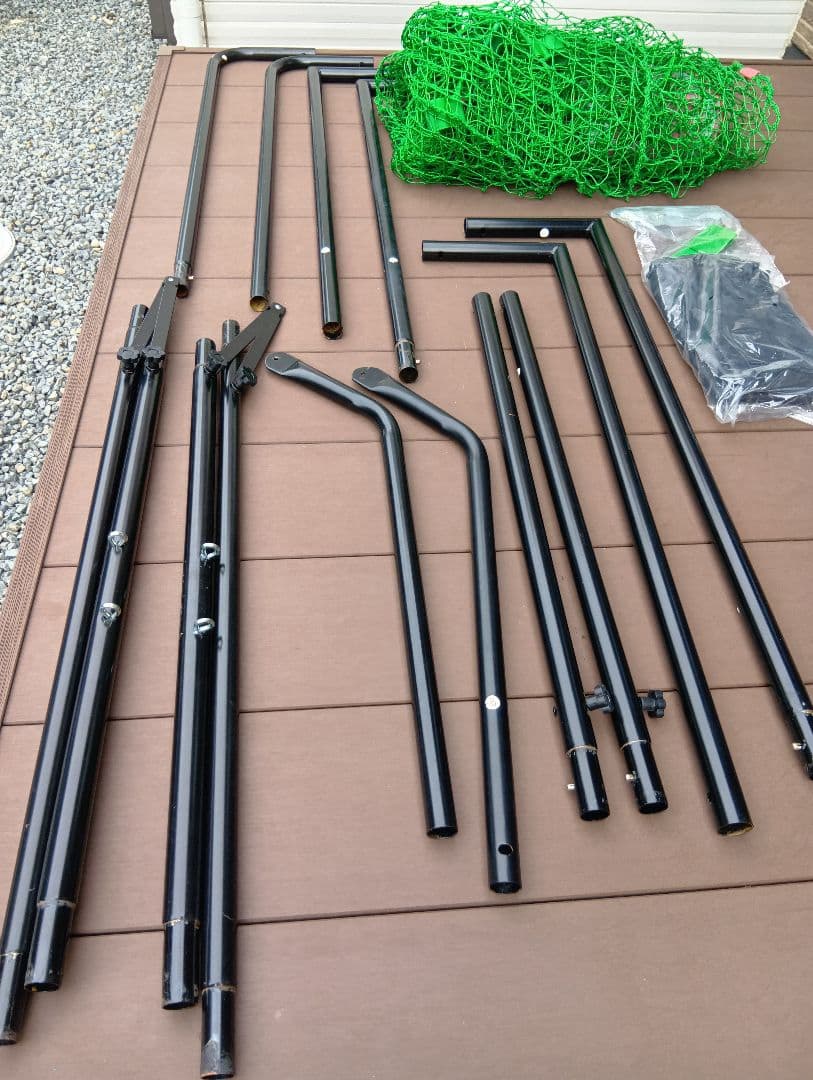 美品　200×200　硬式　大型バッティングネット 緑色 ターゲット付き　野球